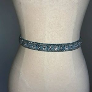 J Crew Jewel/Beaded Sage Belt